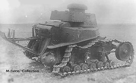 Подбитый танк Т-18