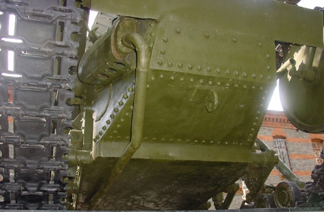 Танк Т-18, система выхлопа