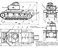 танк Т-24, чертёж танка