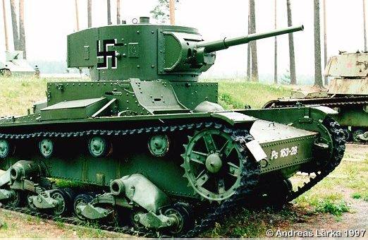 Танк Т-26, трофей