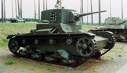 Танк Т-26, с крестом