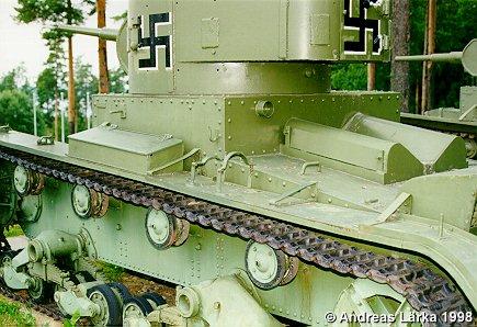 Танк Т-26, сохранившейся трофейный танк