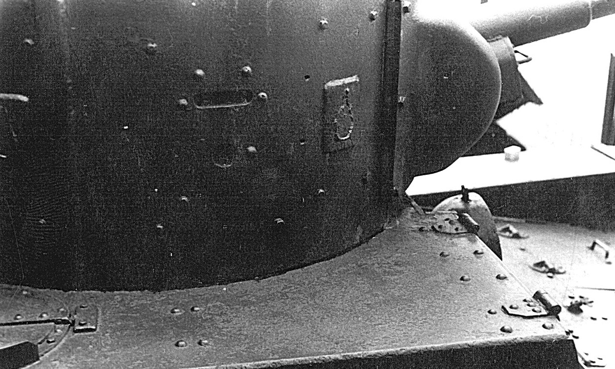 Танк Т-26, башня крупным планом