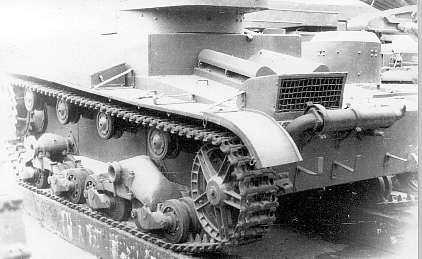 Танк Т-26, короб радиатора