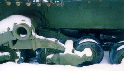 Танк Т-26, колесная тележка