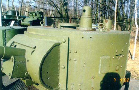 Танк Т-26, башня крупно