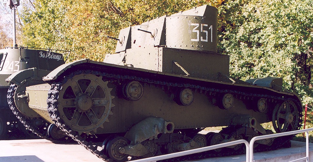 Танк Т-26, подвеска