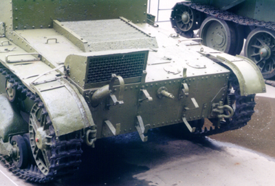 Танк Т-26, выхлопная труба