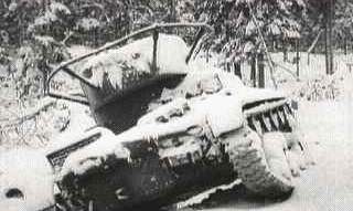 Танк Т-26 на косогоре