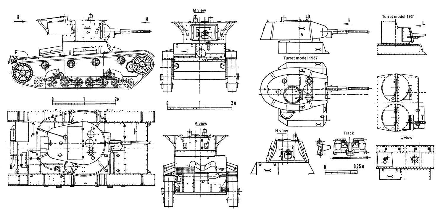 Танк Т-26, детализация