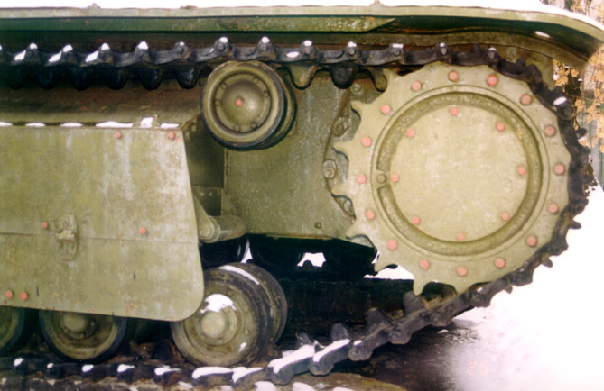 Танк Т-28, заднее колесо
