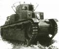 танк Т-28 на марше