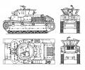 танк Т-28, чертеж командирского танка