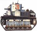 танк Т-28, схема окраски, зимний вариант