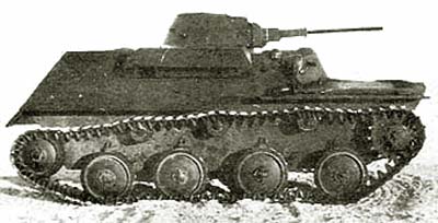 Танк Т-30, фотография, вид сбоку