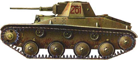 Танк Т-30, вариант покраски