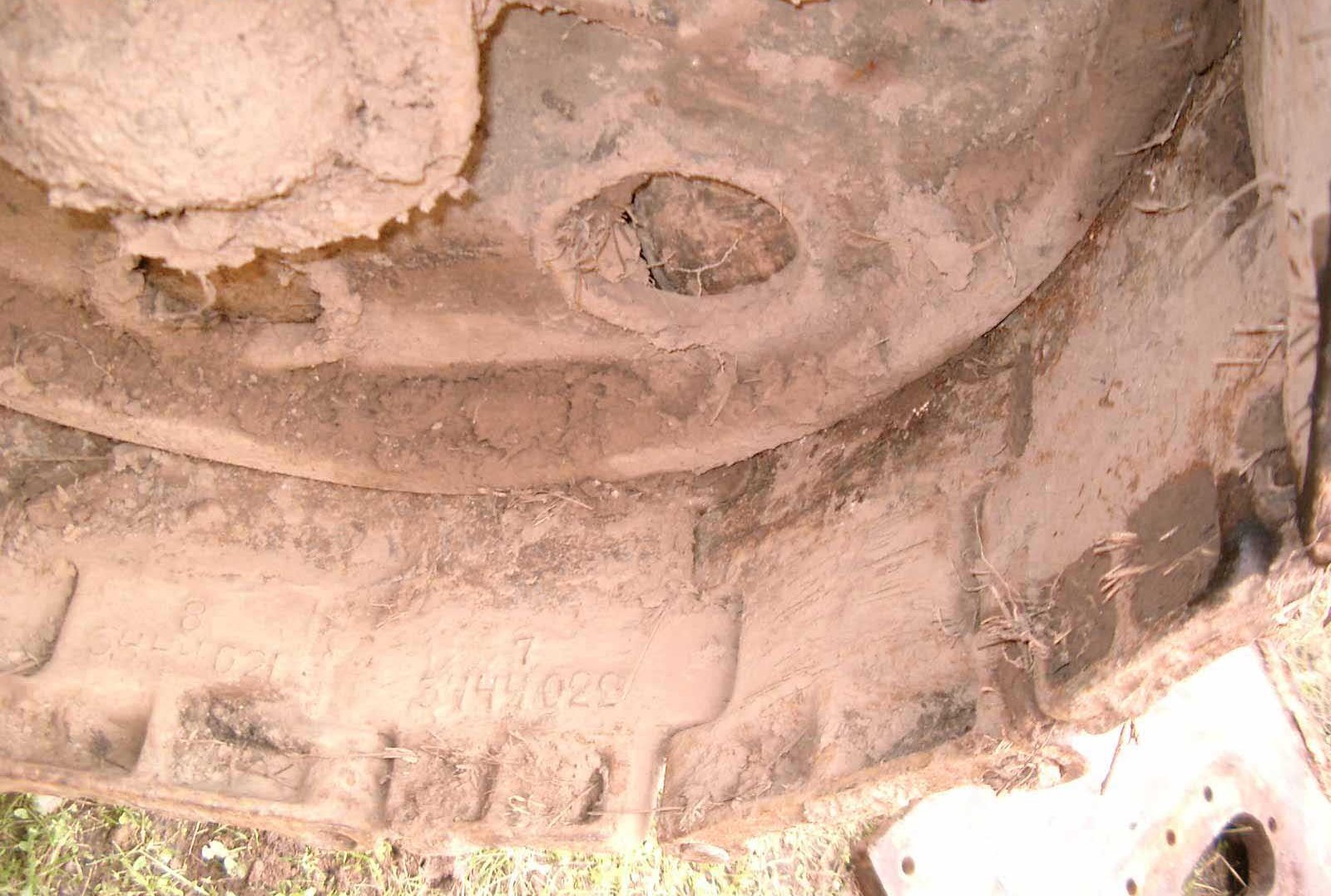 Танк Т-34/76, обозначение траков
