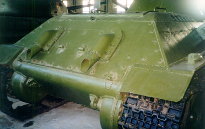 Танк Т-34/76, выхлопные трубы