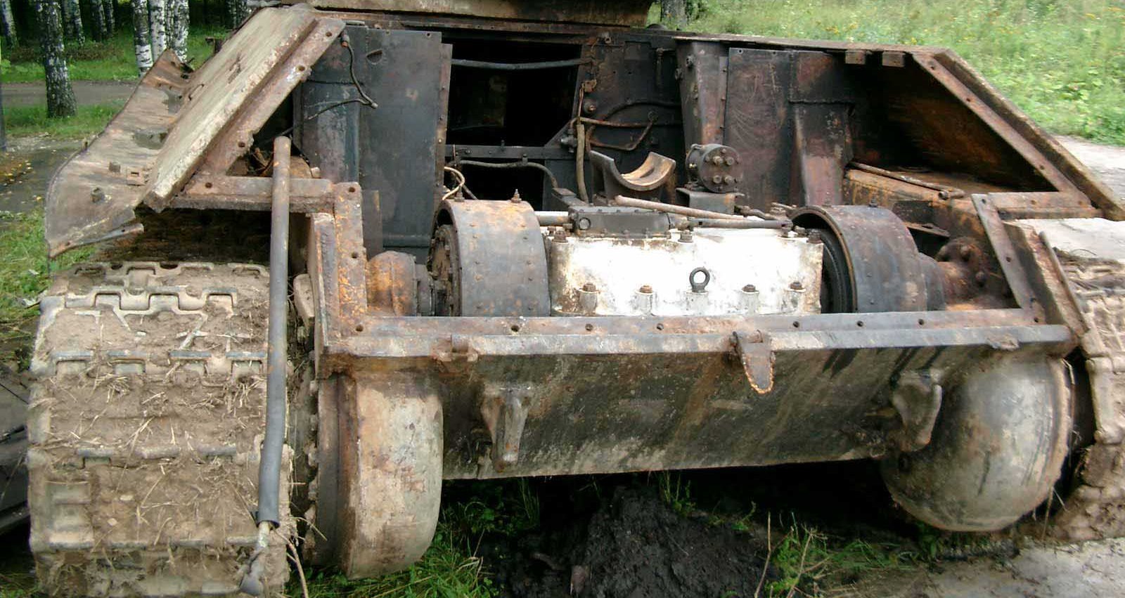 Танк Т-34/76 без заднего бронированного листа