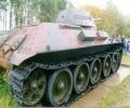 танк Т-34/76, правый борт сзади