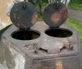 танк Т-34/76, башня с открытыми люками