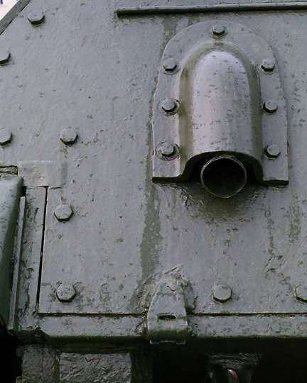 Танк Т-34/85, выхлопная труба