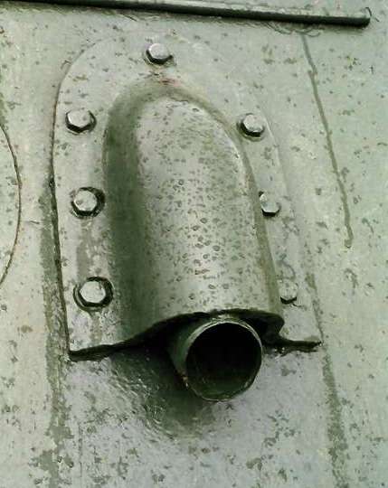 Танк Т-34/85, система выхлопа