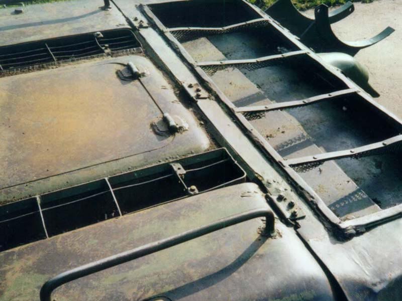 Танк Т-34/85, крышка моторного отсека