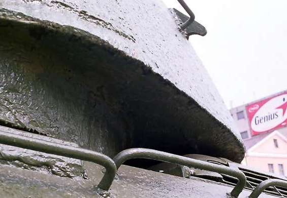 Танк Т-34/85, башня, вид снизу