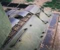 танк Т-34/85, вид сверху на моторный отсек
