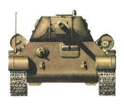 танк Т-34 вид спереди