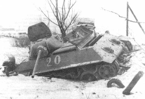 подбитый танк Т-34