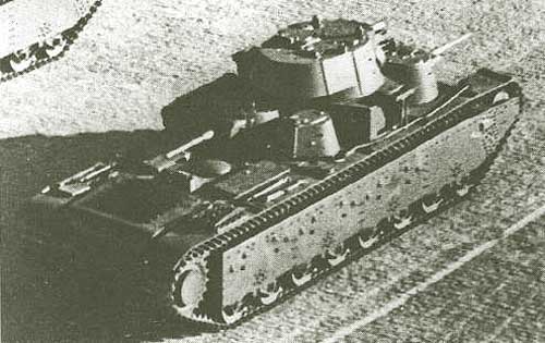 Танк Т-35, старое фото