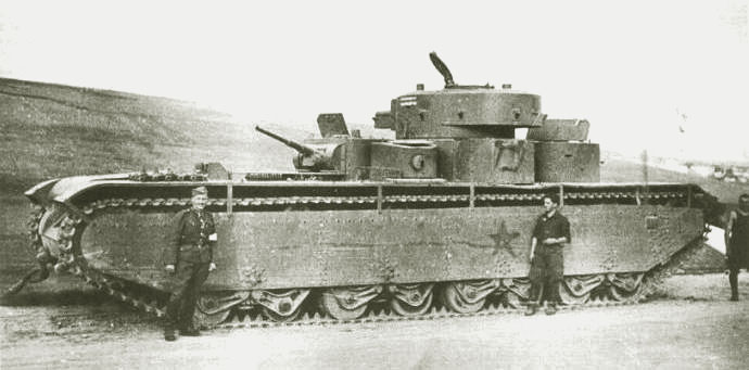 Танк Т-35, ремонт