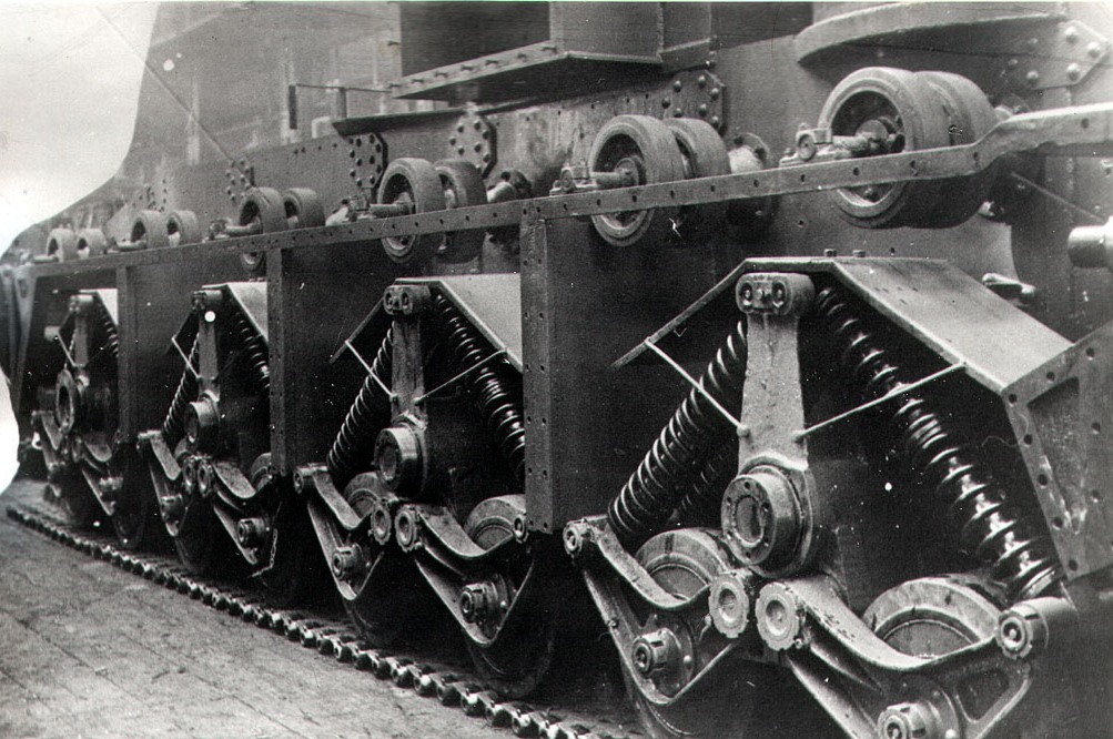 Танк Т-35, подвеска