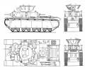 танк Т-35, чертёж