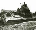 танк Т-35, разбитый в бою