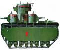 танк Т-35, вид слева