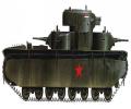 танк Т-35, схема окраски, вид справа