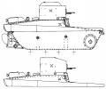 танк Т-37, чертеж корпуса танка