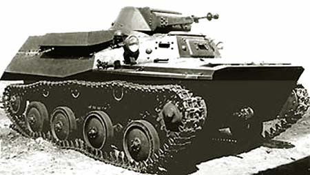 Танк Т-40, старая фотография