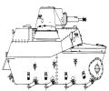 танк Т-40, чертёж корпуса
