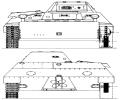 танк Т-40, вид спереди, вид сзади