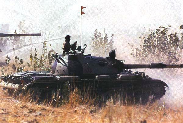 Танк Т-44, после выстрела