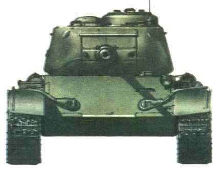 Танк Т-44, схема окраски, вид спереди