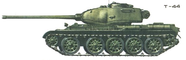 Танк Т-44, окраска