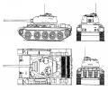 танк Т-44, чертёж