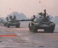 танк Т-44, на параде