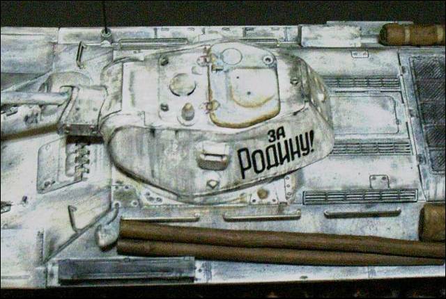 tank t-34/76, вид сверху