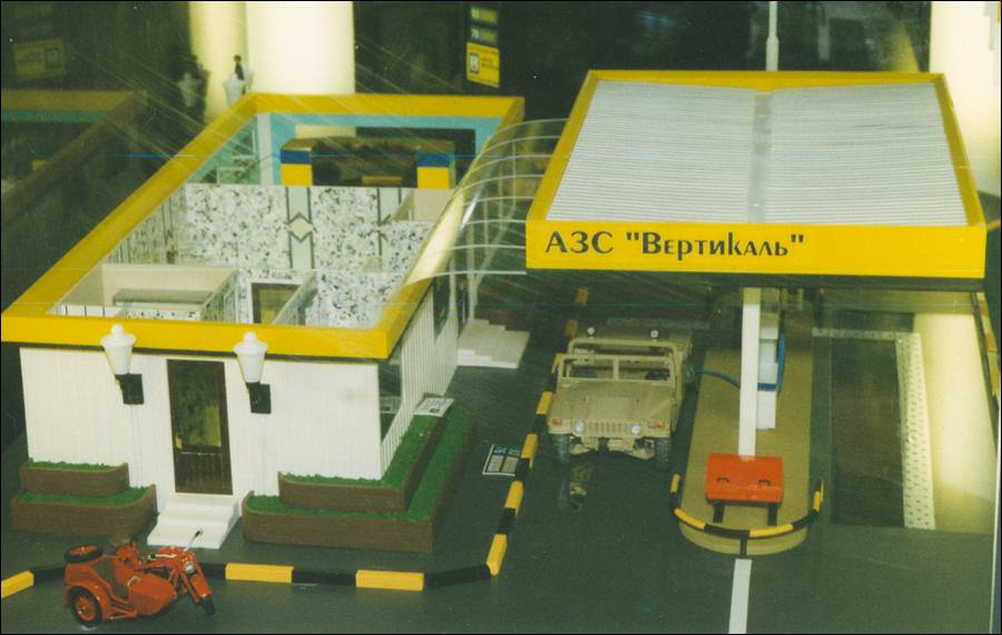 Макет автозаправочной станции 